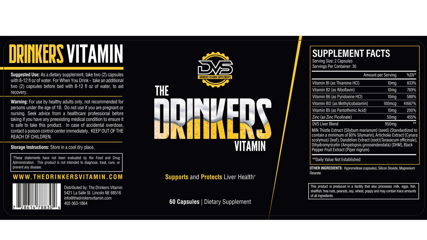 The Drinkers Vitamin Single Capsule Pack